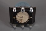 Art Deco Japanese ”Fishbowl” Clock with Swimming Goldfish